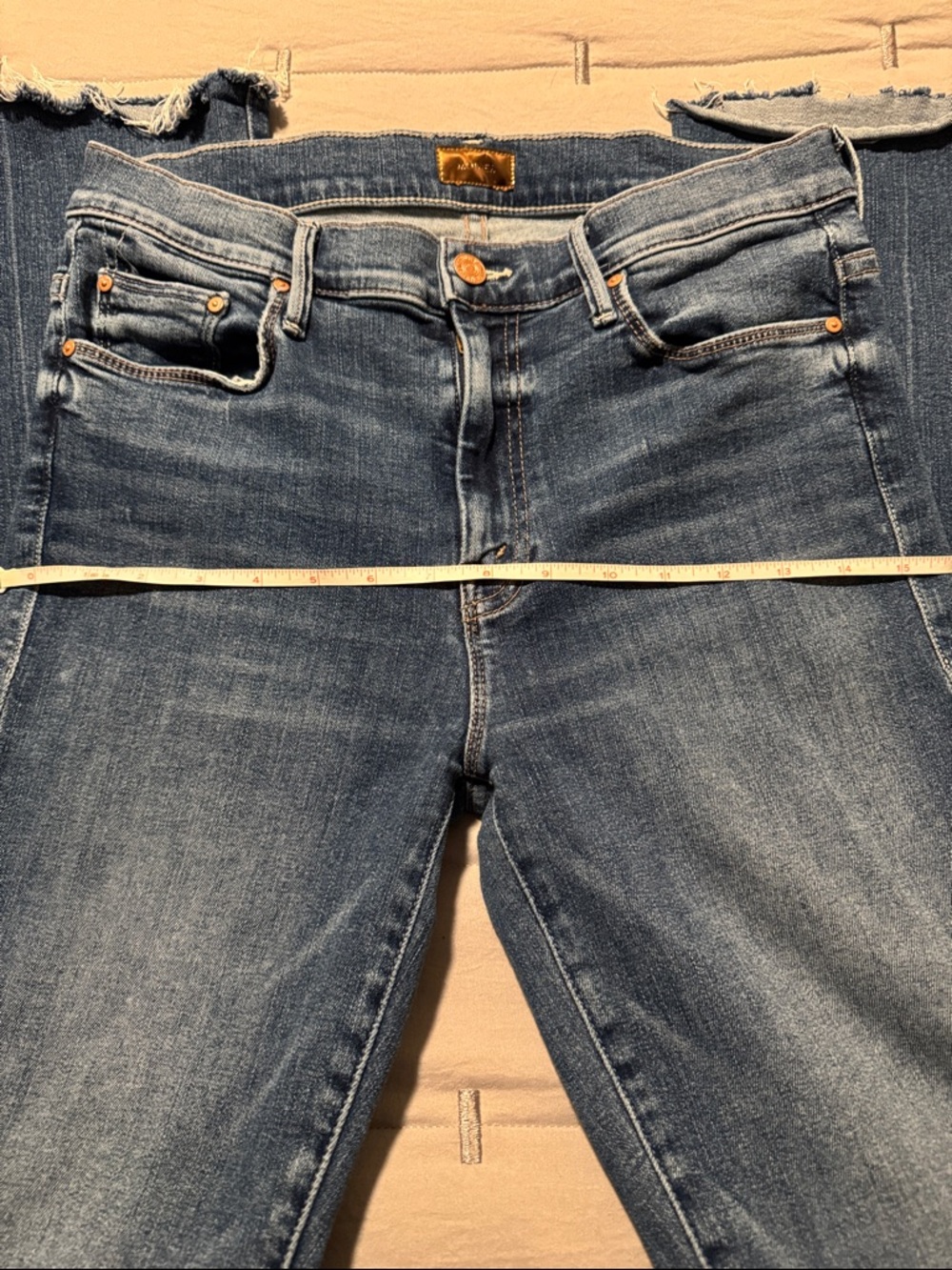 Mother Blue Jeans The Weekender Fray Bootcut-Size 29-Good Stretch - Picture 4 of 10